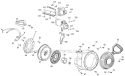 Starter Assembly and Blower Housing Diagram and Parts List for 31AM63LF701 2011 Yard Man Snow Blower